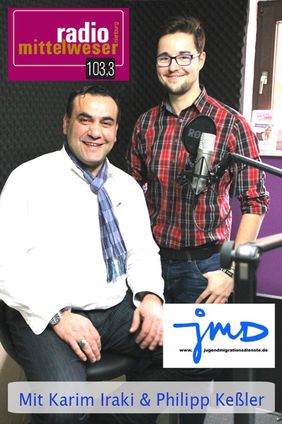 Karim Iraki (JMD Nienburg) & Philipp Keßler (Radio MW)