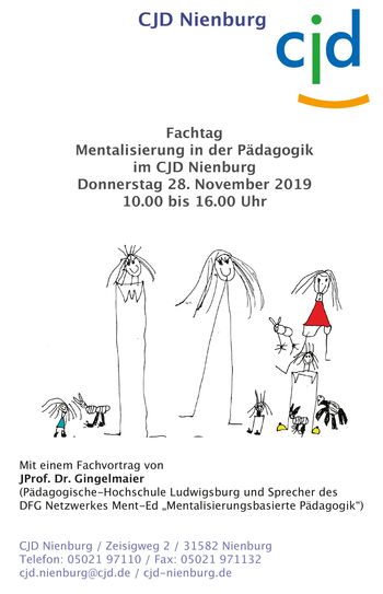 Fachtag: Mentalisierung in der Pädagogik im CJD Nienburg am Do, 28.11.2019